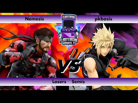Flynn's Arcade 080 Losers Semis - Nemesis (Snake) vs pkbasis (Cloud) SSBU Tournament 2023