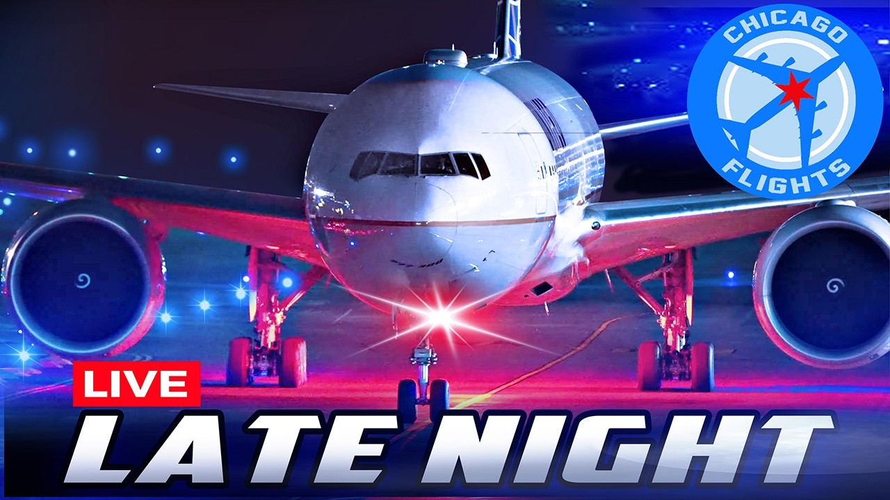 🔴LIVE LATE NIGHT AIRPORT ACTION at CHICAGO O'HARE | SIGHTS & SOUNDS of PURE AVIATION | AVGEEK PLANES