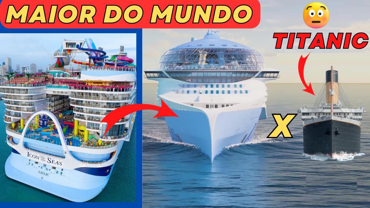 😳 O MAIOR NAVIO DE CRUZEIRO DO MUNDO [O TITANIC NÃO CHEGA NEM PERTO]