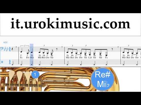 Lezioni di Tuba Ariana Grande - Breathin Tutorial Spartito um-ih276