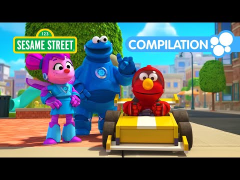 Mecha Builders Save Cars, Trains, and Rockets | Sesame Street Episodes