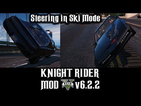 Knight Rider Mod v6.2.2 for GTA 5 - Steering in Ski-Mode