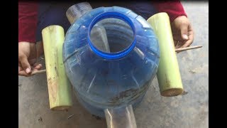 Big Plastic Bottle Fish Trap with Worm Earth Bait catch a lot fishes