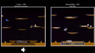 Lancer / Buzzard Bait Comparison | Joust Clones for the TRS-80 Color Computer