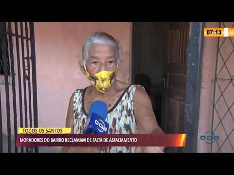 Idosos têm dificuldades de andar no bairro Todos os Santos devido aos calçamentos 08 07 2021