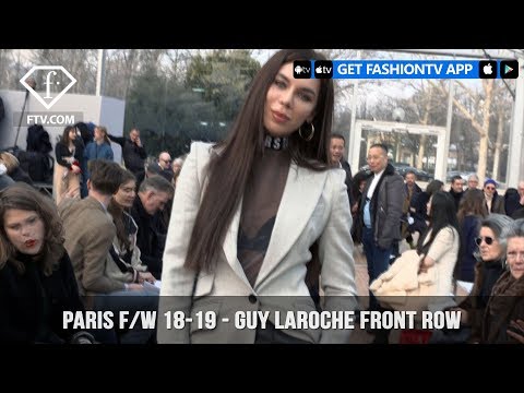 Paris Fashion Week Fall/Winter 2018-19 - Guy Laroche Front Row | FashionTV | FTV