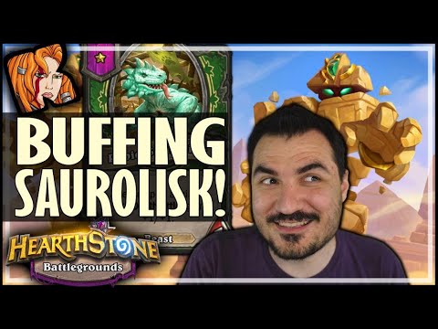PYRAMAD CAN BUILD SAUROLISK! - Hearthstone Battlegrounds