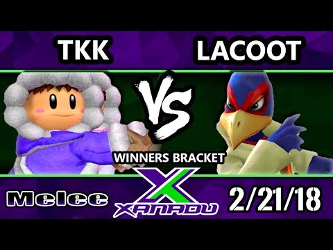 S@X 242 Melee - TKK (Ice Climbers) Vs. Lacoot (Falco) - SSBM Winners Bracket - Smash Melee