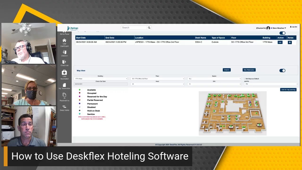 How to use DeskFlex Hoteling Software