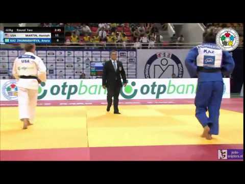 Judo 2014 Grand Prix Ulaanbaatar: Martin (USA) - Zhumabayeva (KAZ) [-63kg]