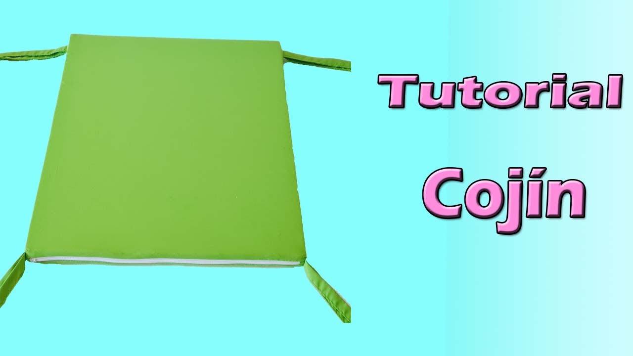 DIY / Tutorial Como Hacer Cojines Para Terraza / Cojín plano para banco, silla o sofá de pallets.