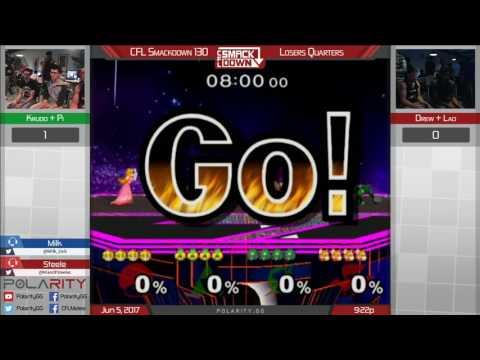 CFL Smackdown 130 Melee - Krudo + Pi vs Lad + Drew - Doubles Losers Quarters