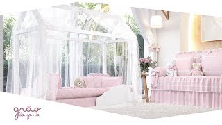 Quarto de Bebê Montessoriano Rosa Clássico - Grão de Gente