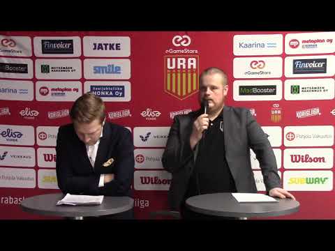Korisliiga: Ura Basket eGameStars - Lahti Basketball, 2.2.2020 lehdistötilaisuus