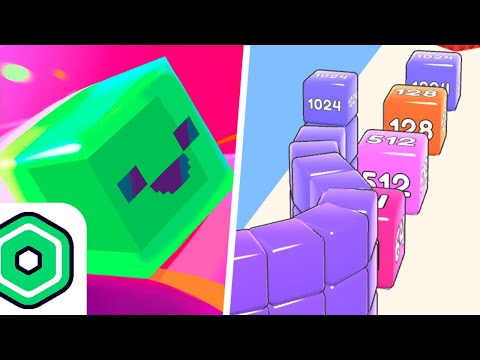 Level Up 2048 Number: Slime Rush, Infinity Cube Run - 1⭐ Max Level Gameplay