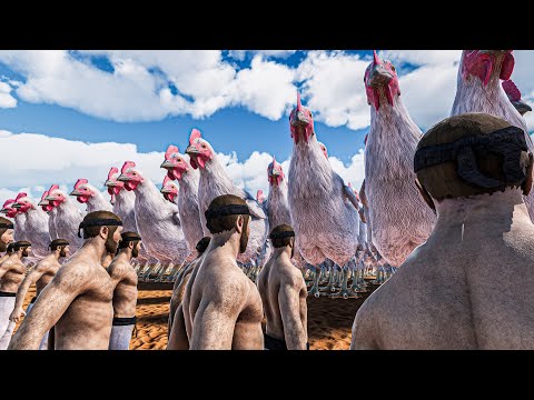 CAN 1000 CHUCK NORRIS STOP 25000 GIANT CHICKENS? - Ultimate Epic Battle Simulator 2 UEBS 2