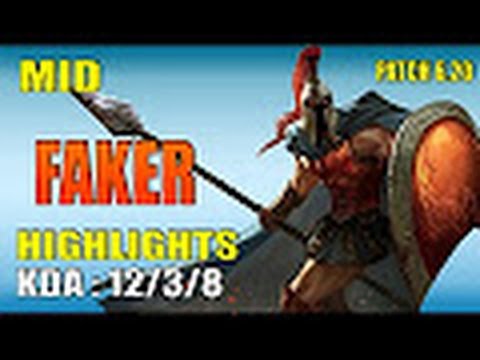 SKT Faker Pantheon vs Tryndamere -  Mid NA SoloQ  | Highlights 2016