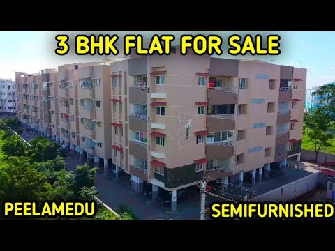 gated community peelamedu 3bhk semi furnished