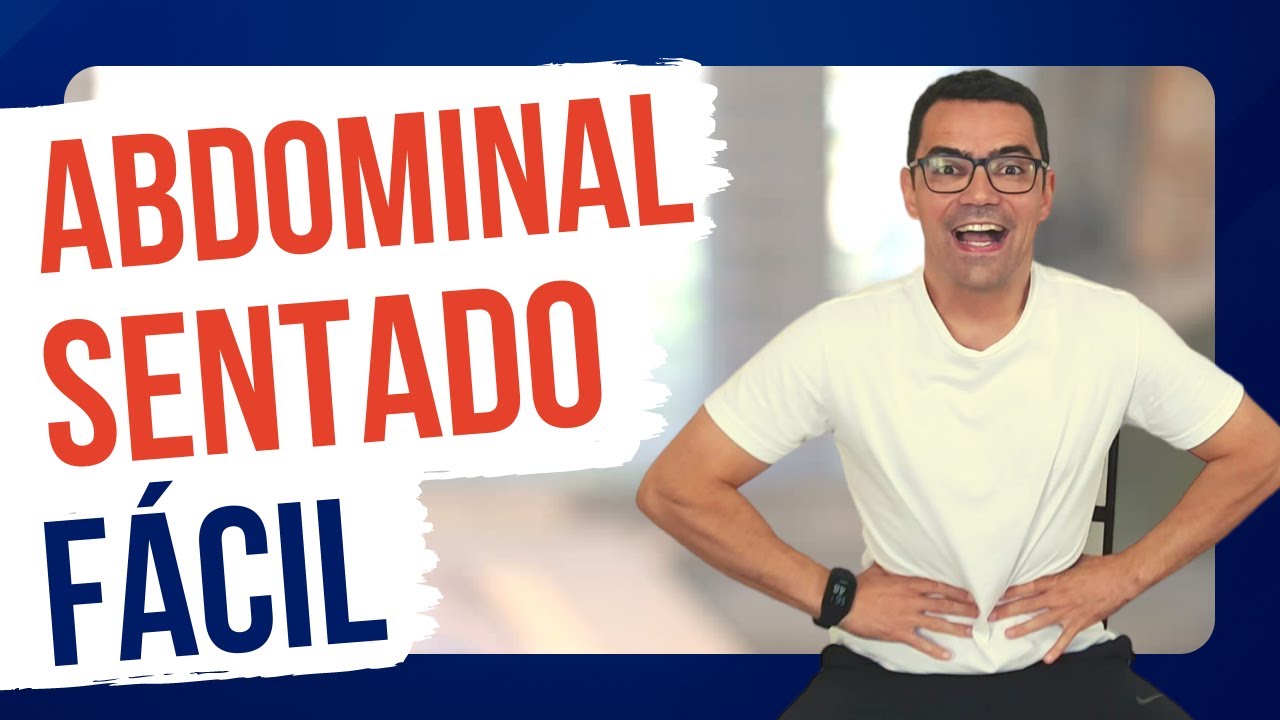ABDOMINAL FÁCIL SENTADO | Série completa de abdominais na cadeira para iniciantes