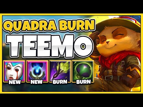 *4 BURNS AT ONCE* SEASON 11 TEEMO IS 100% BEYOND BROKEN (1 SHROOM 1 KILL) - League of Legends
