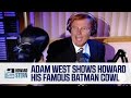 Adam West Brings His Original “Batman” Cowl to the Stern Show Studio (1994)