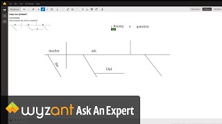 Diagram of a sentence with indirect and direct object.