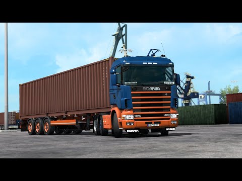ETS2 1.35 ProMods 2.41 Scania 124L  Bremerhaven - Kolding