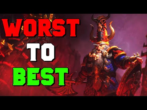 Chaos Dwarf IE Campaigns from Worst to Best