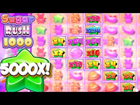 HE HIT THE PERFECT 5000X GOD CLUSTER ON SUGAR RUSH 1000!