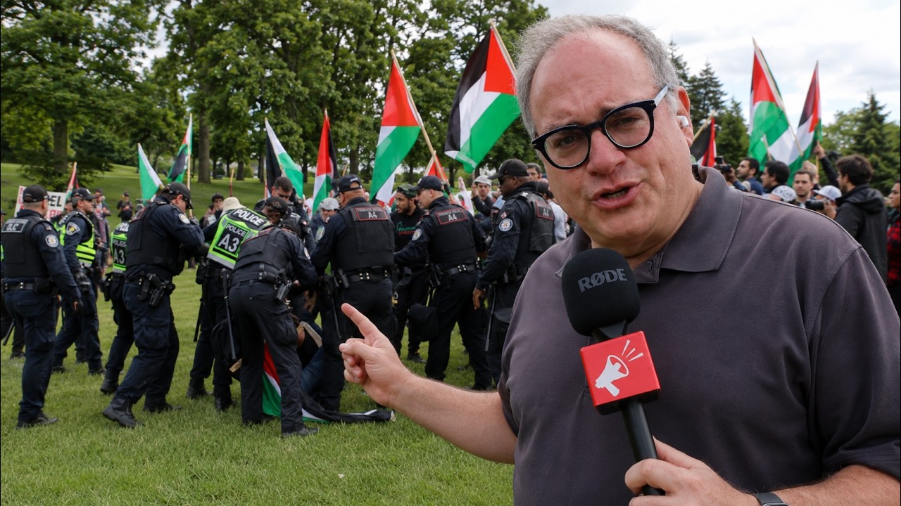 RAW: Ezra Levant confronts hamas supporters in Toronto at the Walk with Israel March