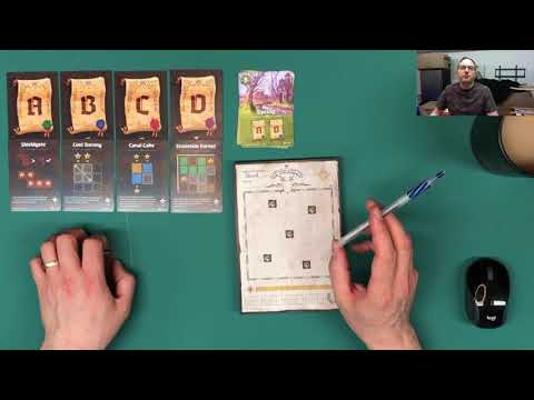 Cartographers: A Roll Player tale from Thunderworks Games - solo tutorial and playthrough