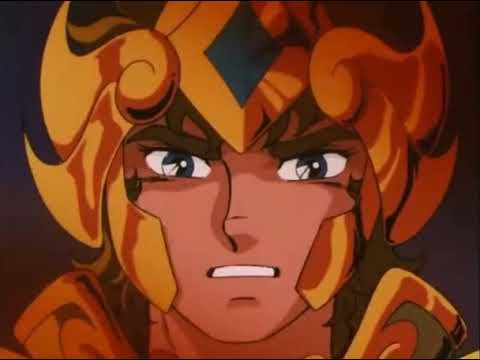 aioria advierte a los caballeros de bronce sobre shaka