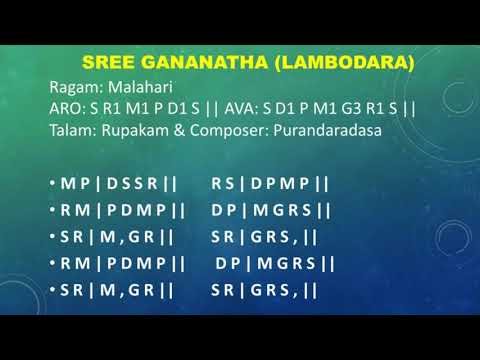 Geetham - 1 SREE GANANATHA (LAMBODARA)