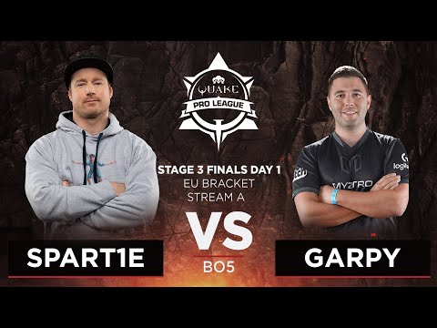 Spart1e vs Garpy - Quake Pro League - Stage 3 Finals Day 1 - EU bracket, Stream A
