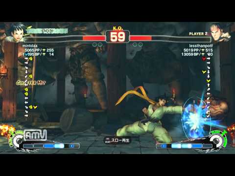 mintdaa [Makoto] vs lessthanpotf [Ryu] SSF4 AE ver.2012 Japanese Online Ranked Matches