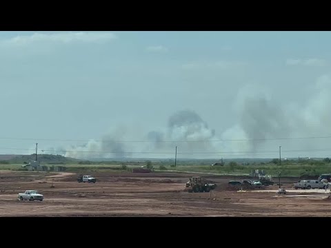 Large Grassfire in Wichita Co.