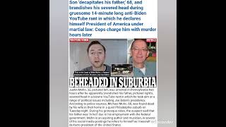 Michael Mohn 68 beheaded by son Justin Mohn inside his home video posted on YouTube...