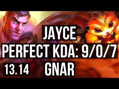 JAYCE vs GNAR (TOP) | 9/0/7, Rank 7 Jayce, Legendary | TR Master | 13.14