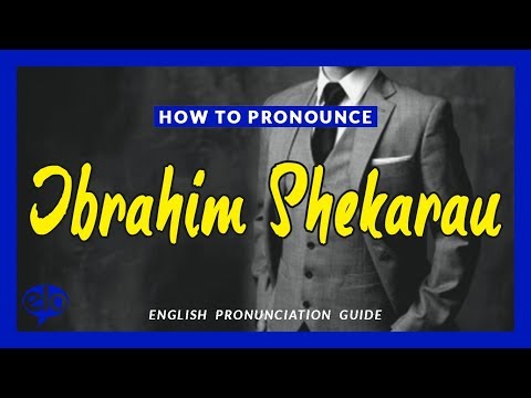 How To Pronounce Ibrahim Shekarau  |  Pronunciation Guide (Human Voice) - How To Say