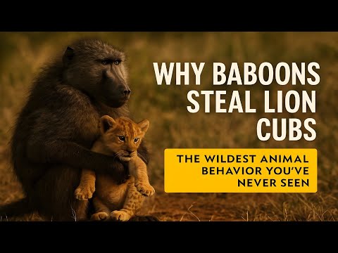 Why Baboons Steal Lion Cubs: The Wildest Animal Behavior You’ve Never Seen