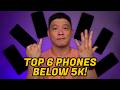 TOP 6 BUDGET Smartphones Below 5K Pesos 2025