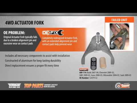 Highlighted Part: 4WD Actuator Fork for Select Buick, Chevy, GMC, Isuzu, Oldsmobile & Saab Models
