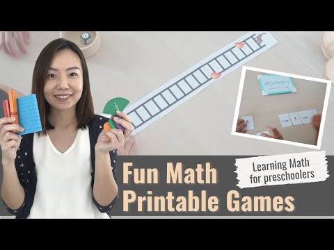 Fun Math Printable Games Learning Math For Preschoolers