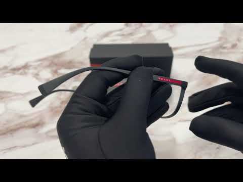 Prada Eyeglasses Model-Linea Rossa VPS04I Color-DG01O1 Black Red Rubber-Demo Lenses