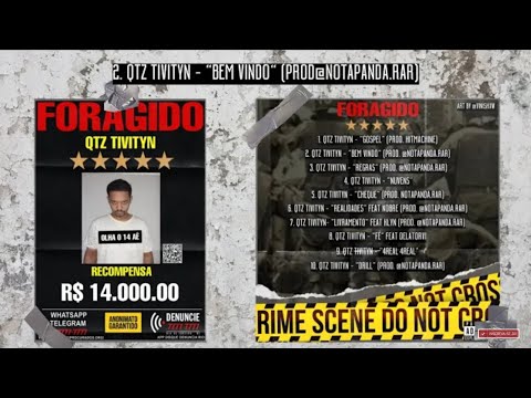 [INSTRUMENTAL] 2. QTZ Tivityn - Bem Vindo (Prod. @Notapanda.rar) [Álbum Foragido]