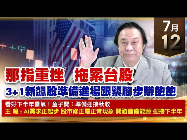 【財經至尊】王曈 0712《【那指重挫  拖累台股】》奈米醫⊕強填權息，振樺電⊕創高翻倍，森崴+58% 創歷史新高｜【光學王+元宇宙王+安控王+IC設計王】加入line@ king5588