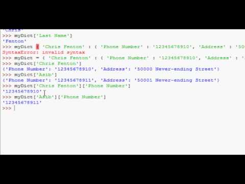 Python Tutorial 22 Dictionaries Part 2