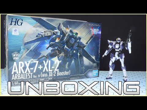 1/60 HG ARX-7 Arbalest and XL-2 Booster - MECHA GAIKOTSU UNBOXING