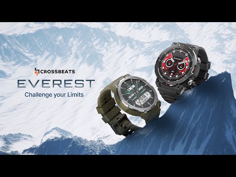 CrossBeats Everest I 1.43" True AMOLED I Military Standard Certified I Titanium Finish