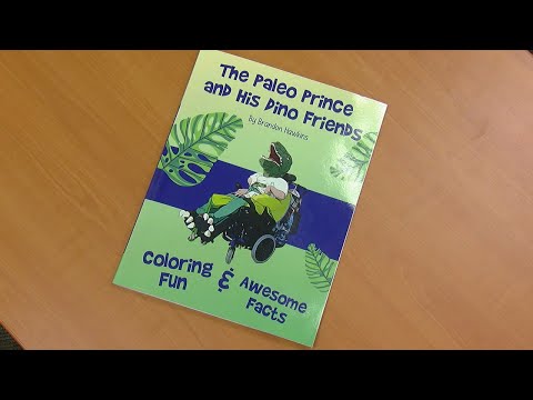 High school senior who became paralyzed creates published dinosaur coloring book